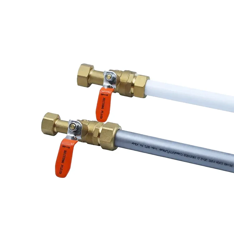 PEX-আল-PEX পাইপ লং ইউনিয়ন ব্রাস বল ভালভ