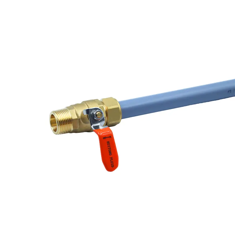 PEX-AL-PEX টিউব পুরুষ থ্রেড ব্রাস বল ভালভ